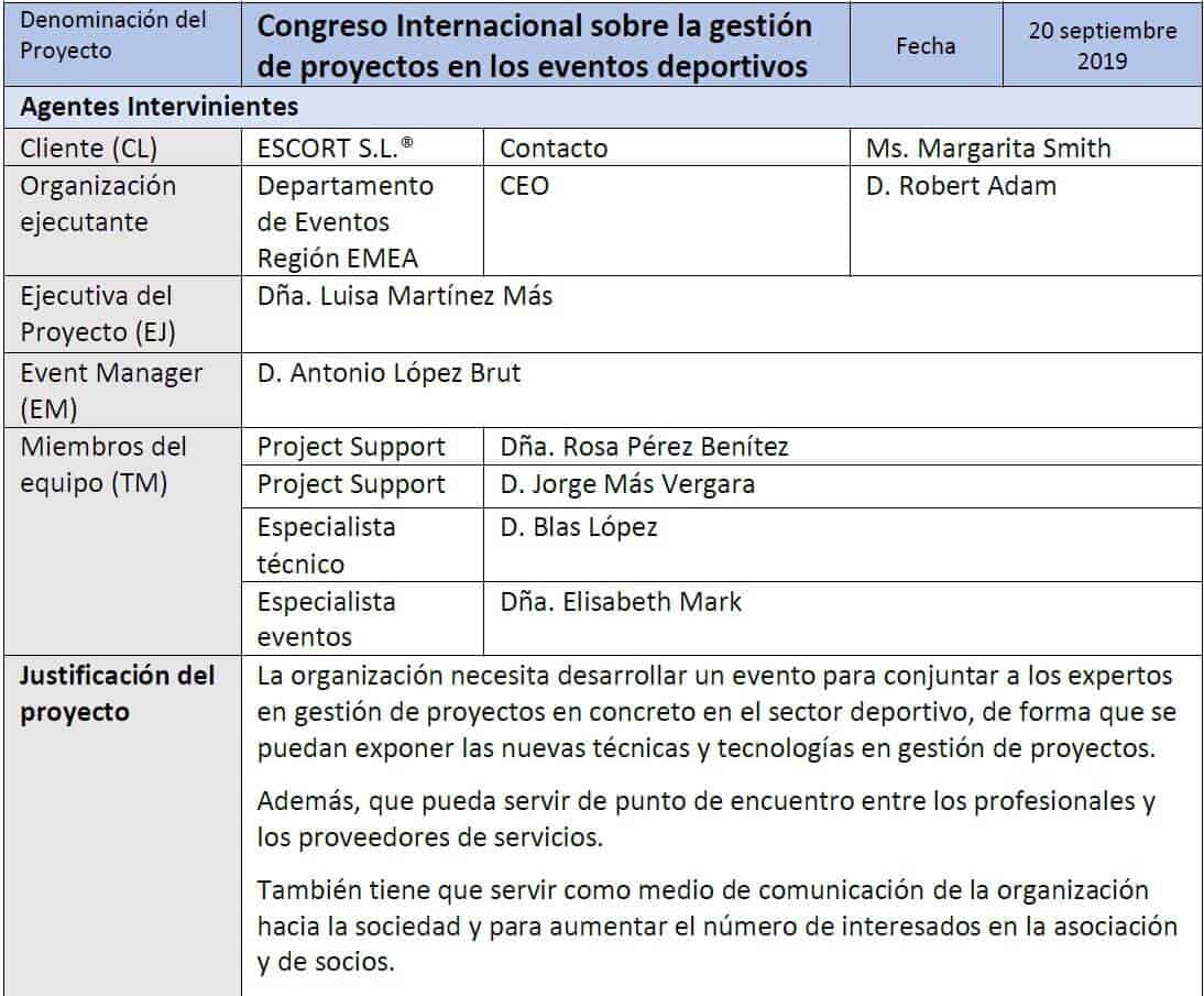 Descarga PDF: Formato/ejemplo de Acta de Constitución (Project Charter) -  Wolf Project Management
